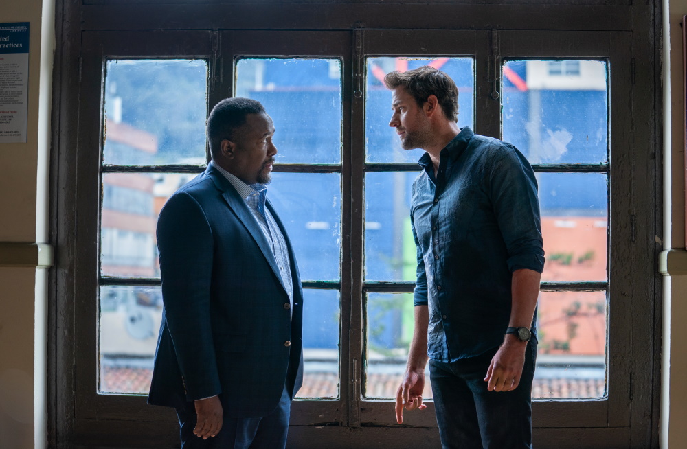 Wendell Pierce and John Krasinki in Tom Clancy's Jack Ryan Season Two