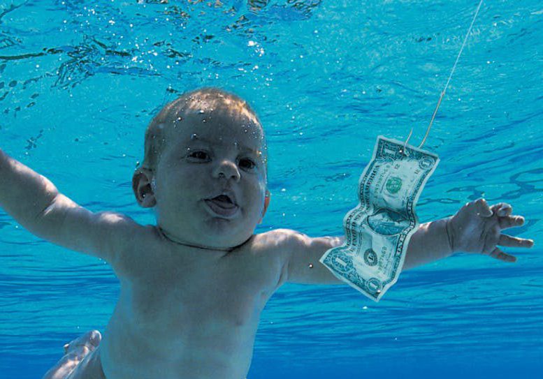 Spencer Elden in the original artwork on Nirvana's Nevermind album.