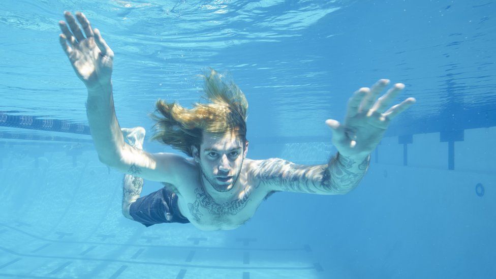 Spencer Elden in "Nevermind" recreation