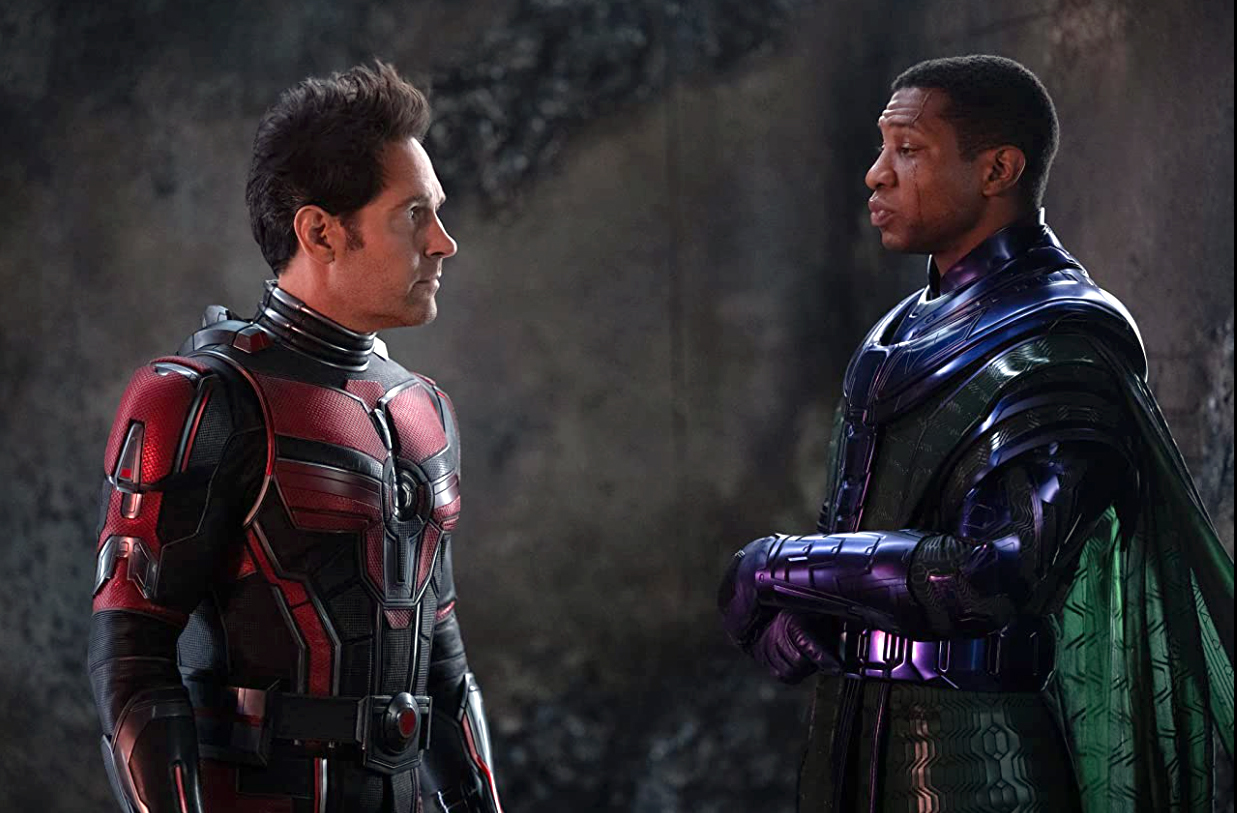 Paul Rudd and Jonathan Majors. Photo by Jay Maidment/2022 MARVEL