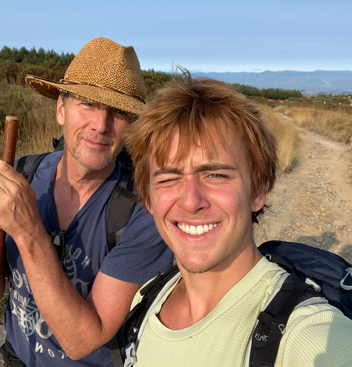 Andrew McCarthy Talks Father Son Journey In Walking With Sam   Andrew And His Son Sam 