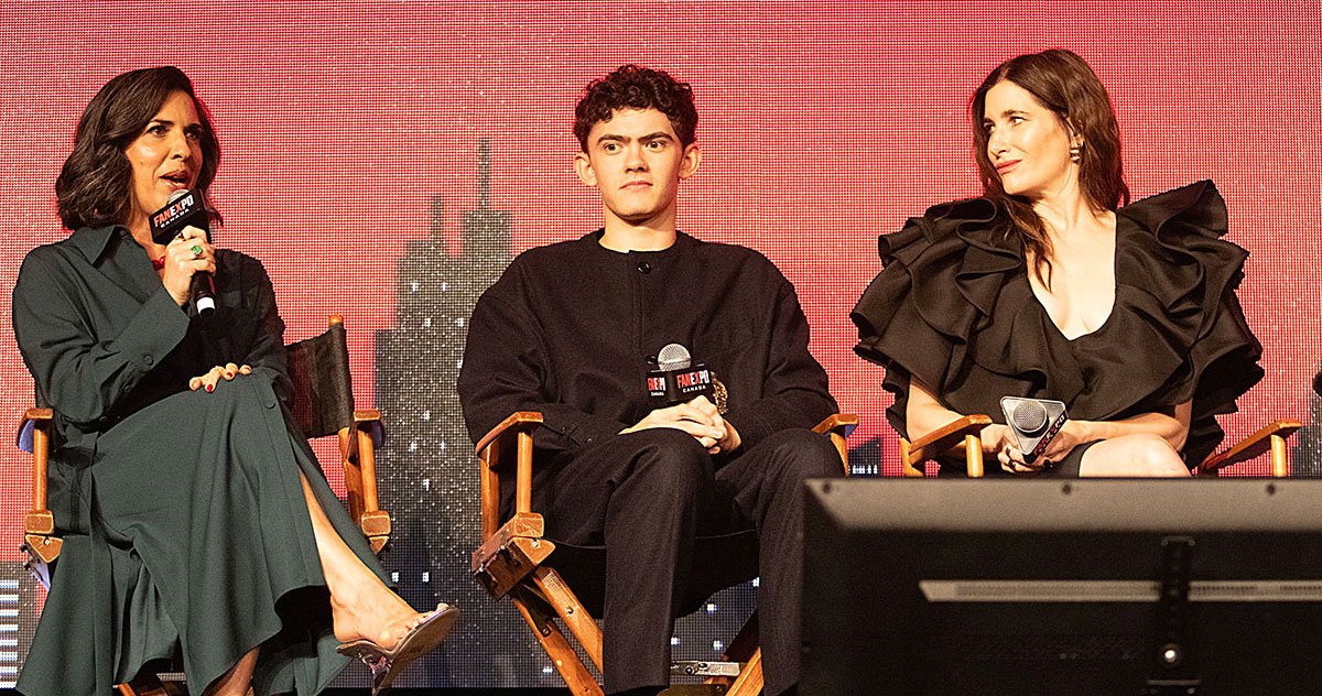 Jac Schaeffer (director and writer), Joe Locke ("Teen") and Kathryn Hahn