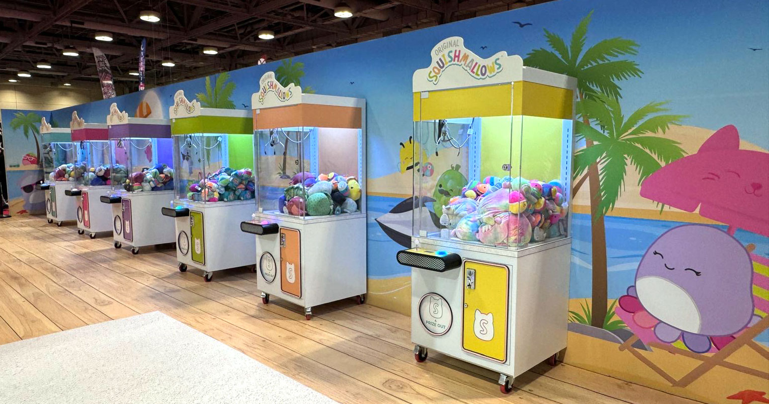 Squishmallows Claw Machines at Fan Expo