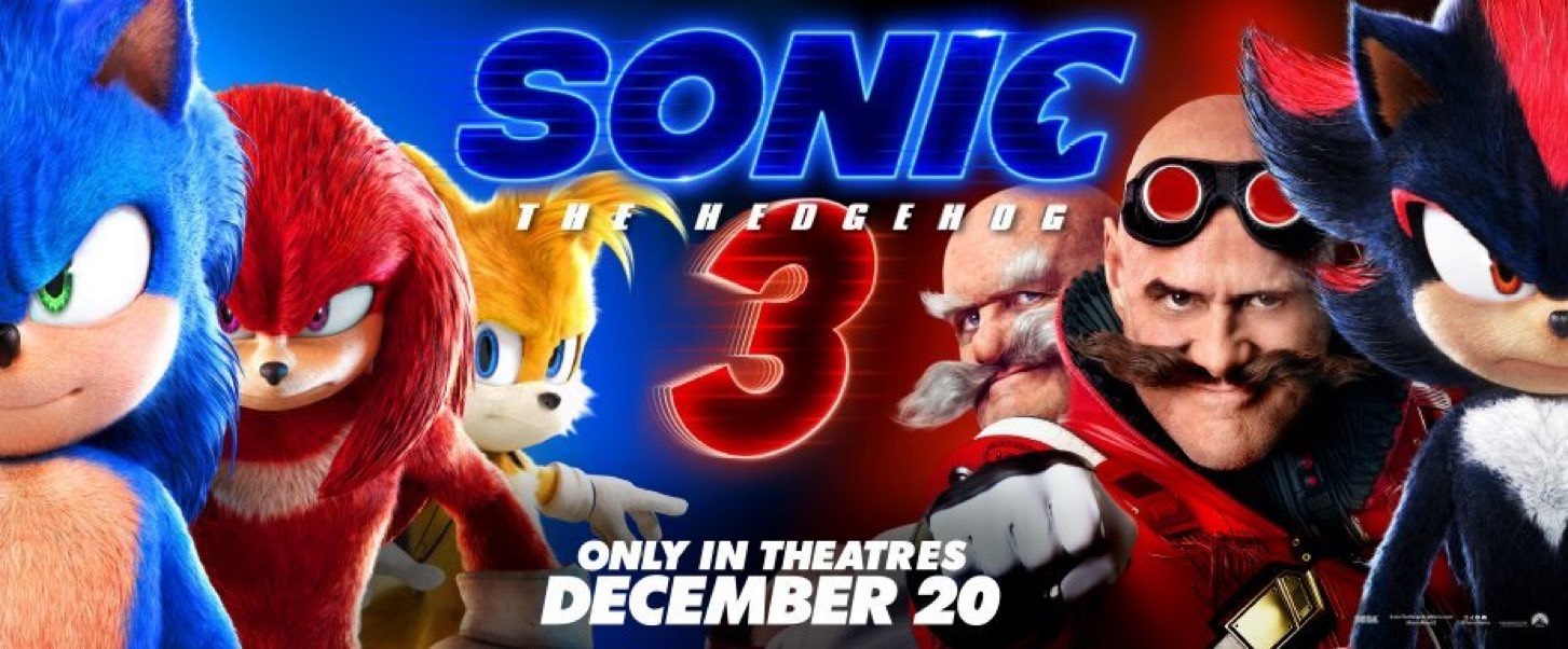 Sonic the Hedgehog 3 movie poster