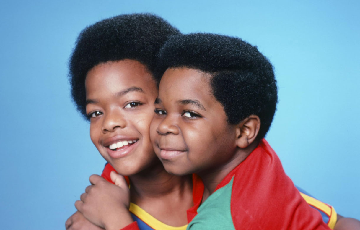 Todd Bridges and Gary Coleman in an NBC still from the TV series Diff'rent Strokes