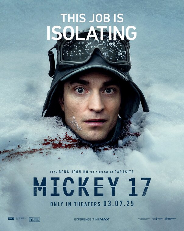 Mickey 17 poster starring Robert Pattinson