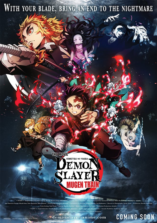 Demon Slayer the Movie: Mugen Train (v.o.s-.t.f.) movie large poster.